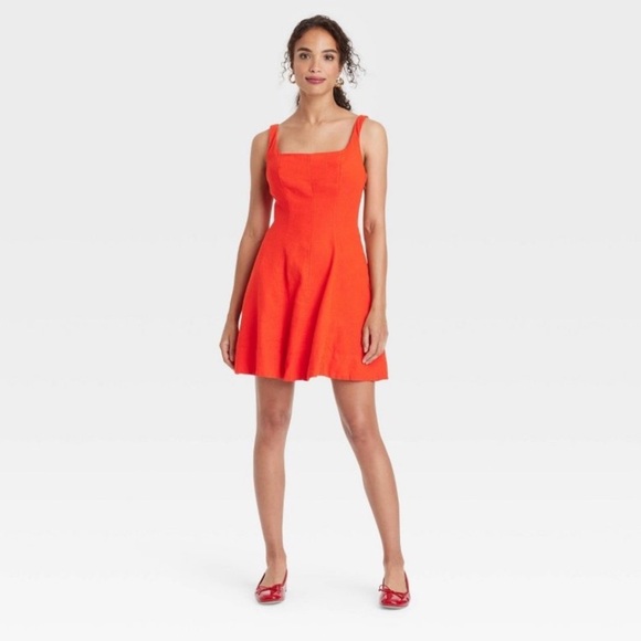 a new day Dresses & Skirts - Women's Fit & Flare Mini A-Line Dress - A New Day™ Red new